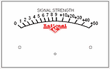 S-meter as seen on the screen