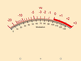 vu meter as seen on the screen